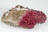 Roselite and Calcite Crystal Association - Aghbar Mine, Morocco #184215-2